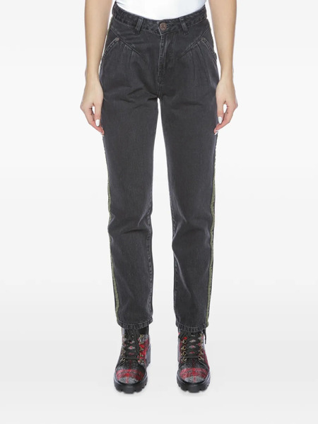  One Teaspoon Vaqueros Stwalker Con Rayas Laterales - Negro 