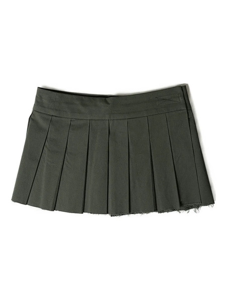  Open Yy Falda Corta Plisada - Verde 