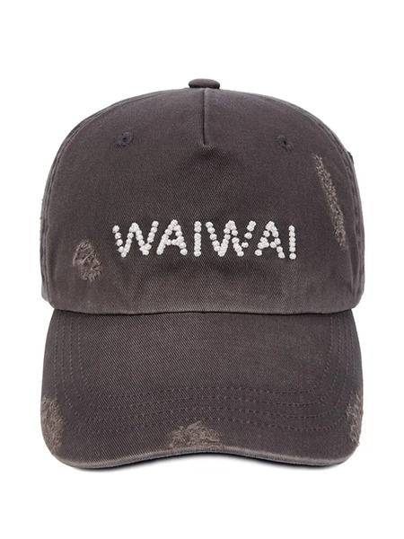  Open Yy Gorra Trucker Bordada Con Efecto Envejecido - Morado 