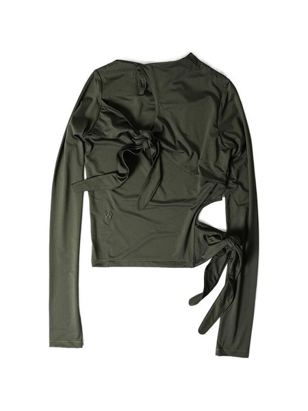  Open Yy Top Con Detalle De Nudo - Verde 
