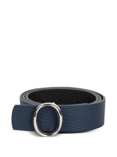  Orciani Cinturón Texturizado Con Hebilla Oval - Azul 