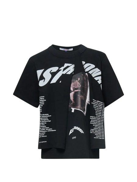  Ordinary Couture Code Camiseta Con Astronauta Estampado - Negro 