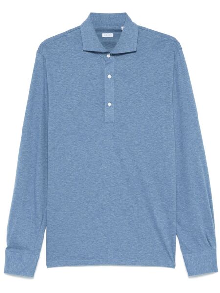  Orian Polo Con Efecto De Melange - Azul 