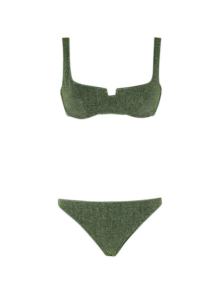  Oséree Bikini Con Efecto De Purpurina - Verde 