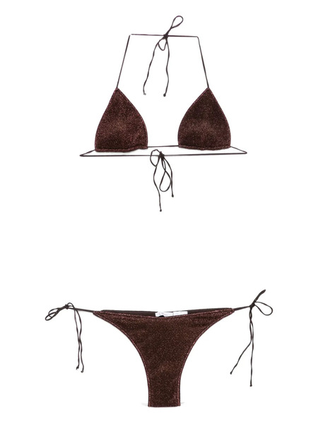  Oséree Ropa De Playa Con Diseño Triangular - Marrón 