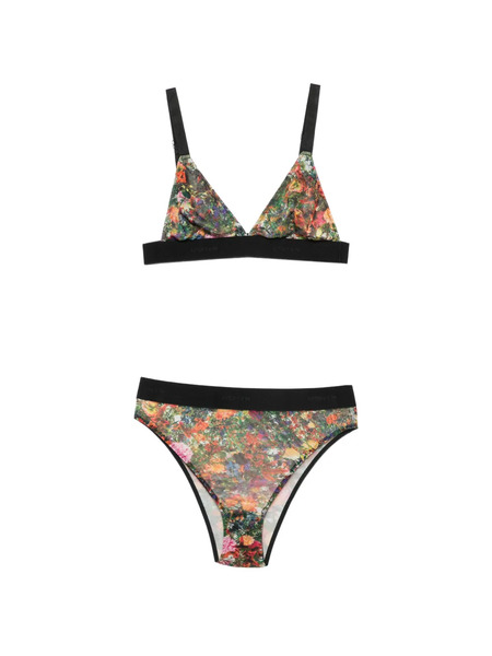  Osklen Conjunto De Lencería Con Estampado Floral - Amarillo 