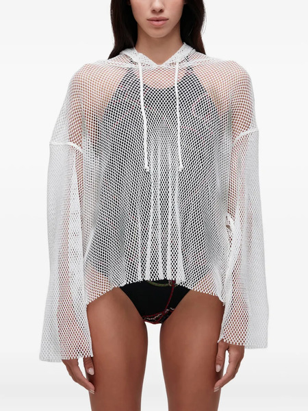  Osklen Sudadera Con Capucha Y Panel De Malla - Blanco 