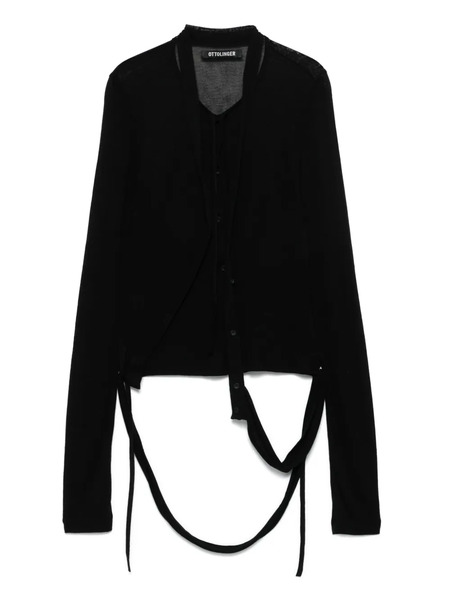  Ottolinger Cárdigan Deconstructed - Negro 