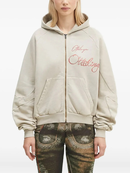  Ottolinger Sudadera Con Capucha Y Bordado - Neutro 
