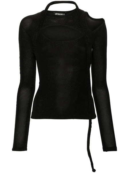  Ottolinger Top De Lamé - Negro 