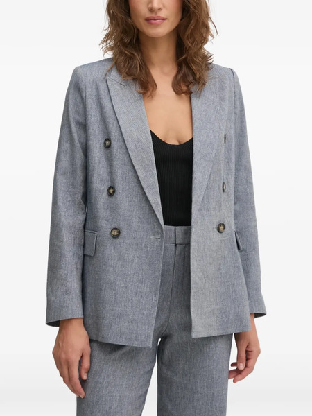  Oui Blazer Con Doble Botonadura - Azul 