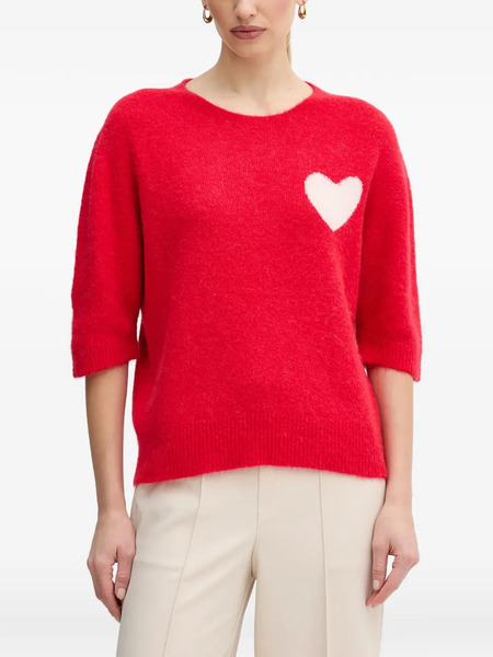  Oui Jersey Con Cuello Redondo - Rojo 