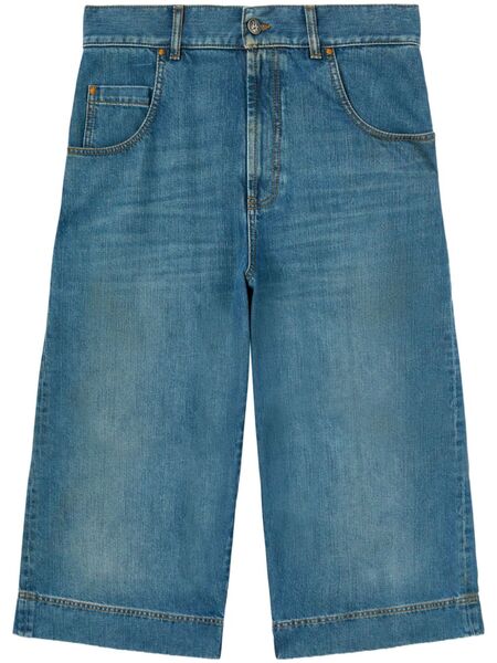  Palm Angels Bermudas G-curved - Azul 