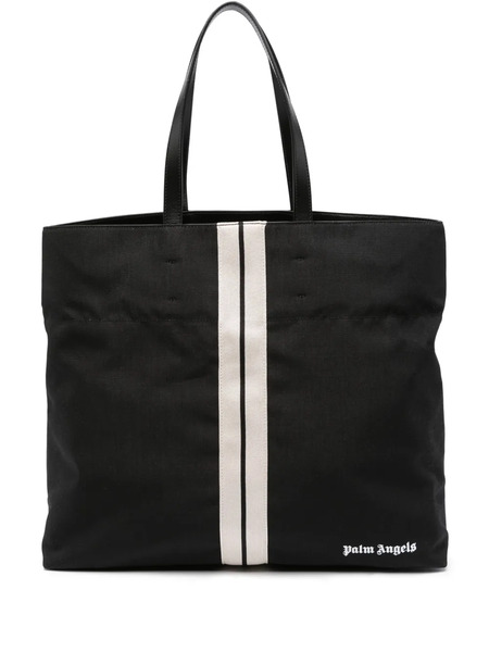  Palm Angels Bolso Shopper Track Con Logo Estampado - Negro 