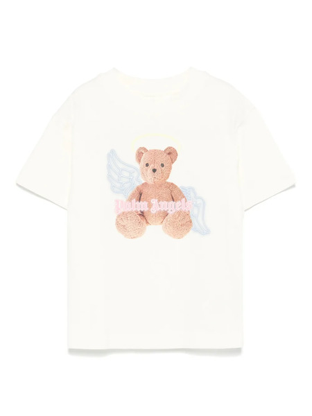  Palm Angels Kids Camiseta Con Estampado Angel Bear - Neutro 