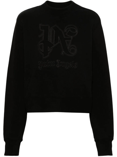  Palm Angels Sudadera Monogram Statement - Negro 