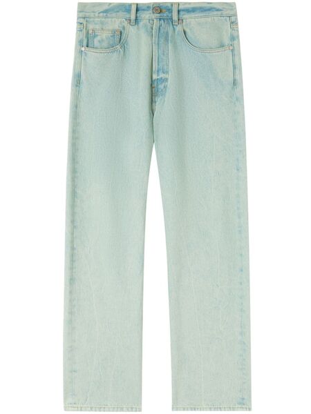  Palm Angels Vaqueros Anchos Teñidos - Azul 