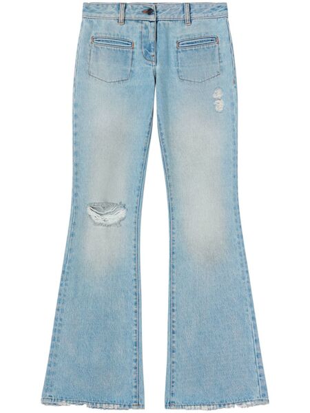  Palm Angels Vaqueros Bootcut De Talle Bajo - Azul 