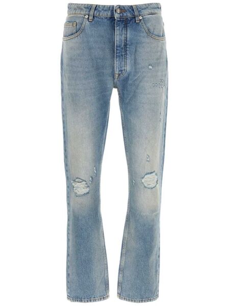  Palm Angels Vaqueros Con Monograma - Azul 