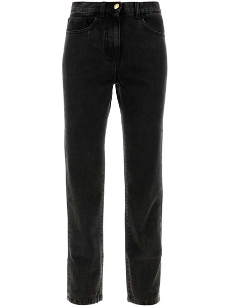  Palm Angels Vaqueros Con Parche Del Logo - Negro 