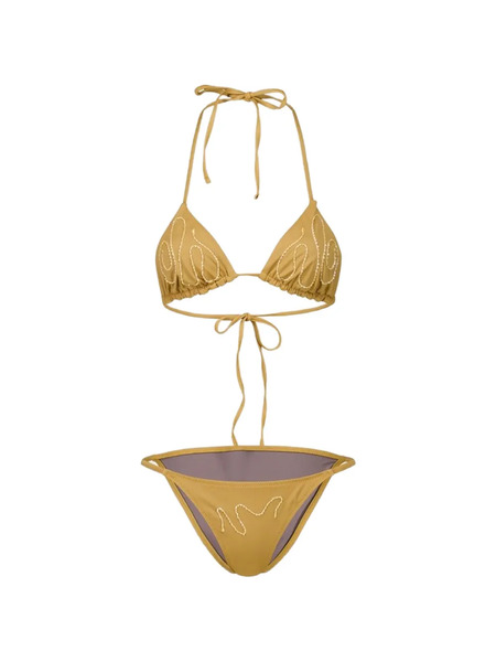  Paloma Wool Bikini Sharpie Con Apliques - Amarillo 