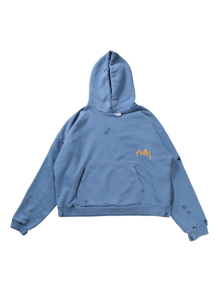  Paly Sudadera Con Efecto Envejecido - Azul 