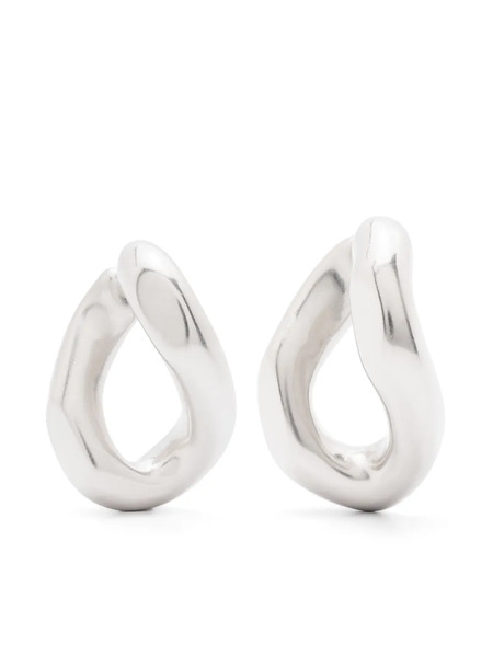  Panconesi Pendiente Earcuff Catena Doble - Plateado 