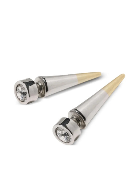 Panconesi Pendientes Con Diamantes - Plateado 