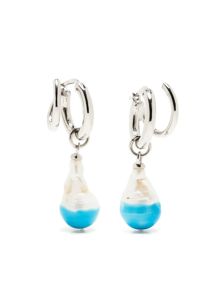  Panconesi Pendientes Stella Con Perla - Plateado 
