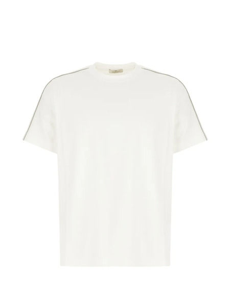 Panicale Camiseta Con Ribete En Contraste - Blanco 
