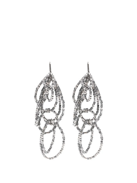  Panicale Pendientes Con Cuentas - Gris 