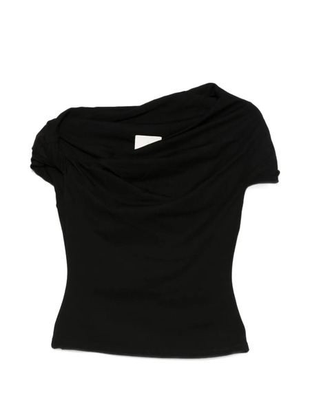  Paris Georgia Top Ida Drapeado - Negro 