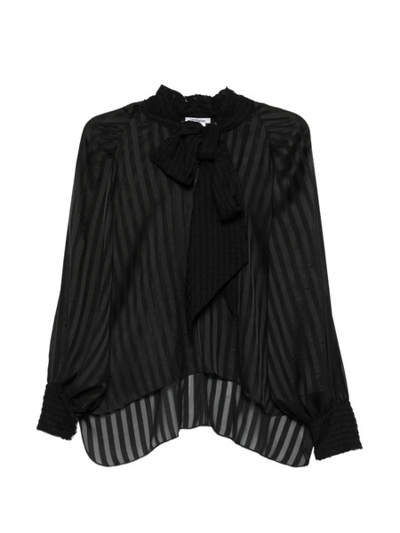  Parlor Blusa A Rayas - Negro 