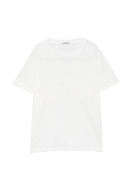  Parlor Camiseta Con Aplique De Encaje - Blanco 