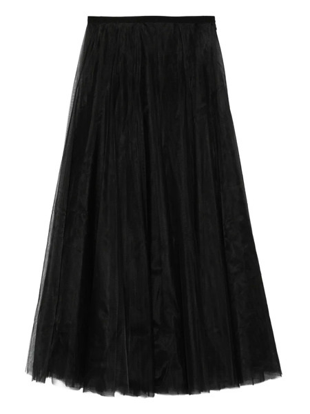  Parlor Falda Con Pliegues - Negro 