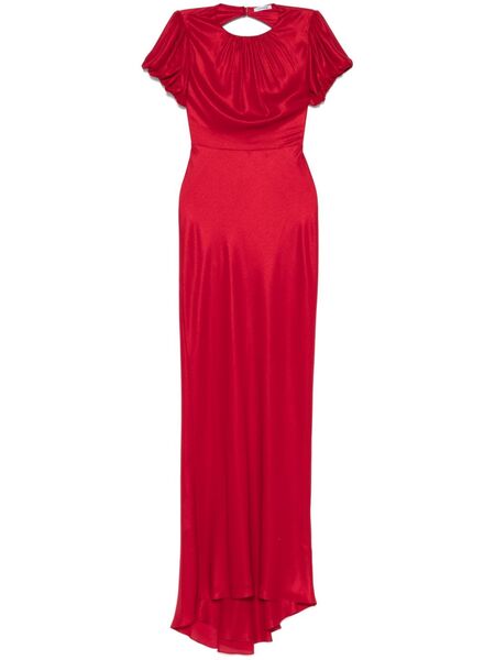  Parlor Vestido Largo Con Espalda Descubierta - Rojo 
