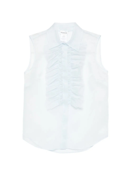  P.a.r.o.s.h. Blusa Con Volantes - Azul 