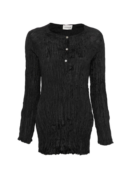  P.a.r.o.s.h. Blusa Texturizada - Negro 