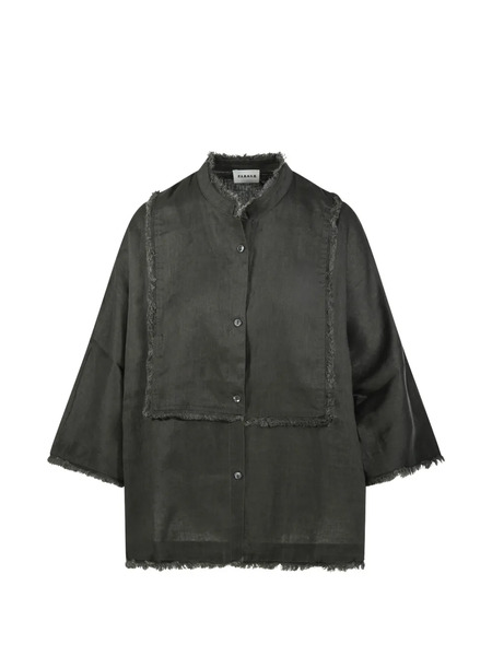  P.a.r.o.s.h. Camisa Deshilachada - Gris 