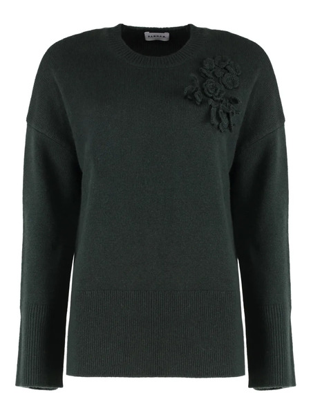  P.a.r.o.s.h. Jersey Con Aplique Floral - Verde 