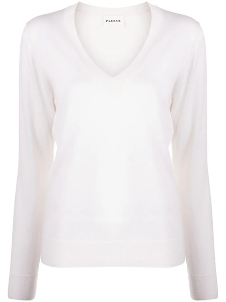  P.a.r.o.s.h. Jersey Con Cuello En V - Blanco 
