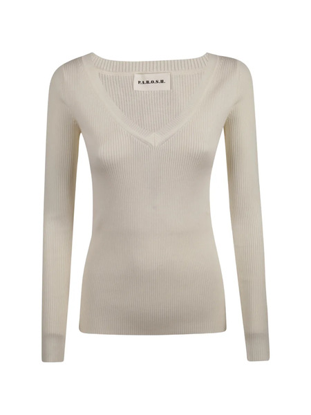  P.a.r.o.s.h. Jersey Con Cuello En V - Neutro 