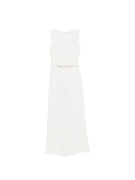  P.a.r.o.s.h. Mono Con Aplique Floral - Blanco 