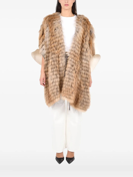  P.a.r.o.s.h. Poncho Con Detalle De Broche - Neutro 