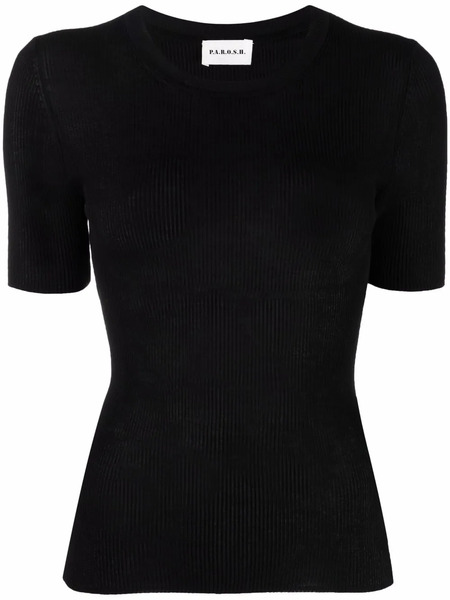  P.a.r.o.s.h. Top De Punto Cipria - Negro 