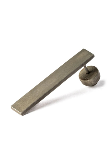  Parts Of Four Pendiente Plate Con Acabado Mate - Plateado 