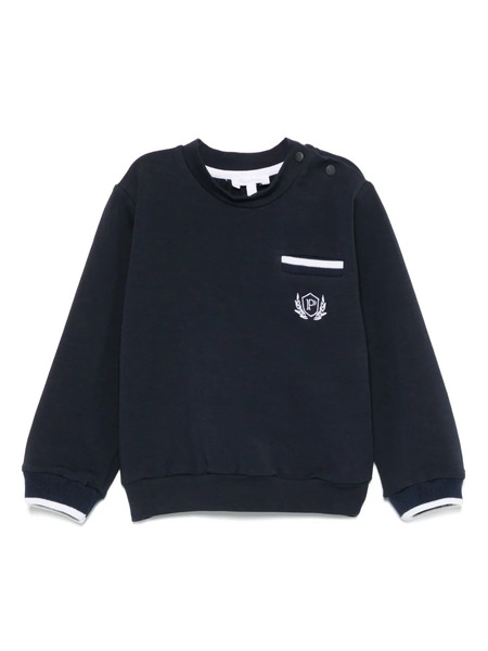  Patachou Sudadera Con Logo Bordado - Azul 