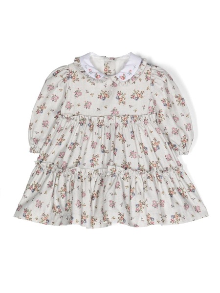  Patachou Vestido Con Estampado Floral - Gris 