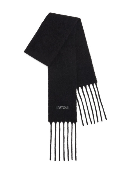 Patou Bufanda Con Flecos - Negro 