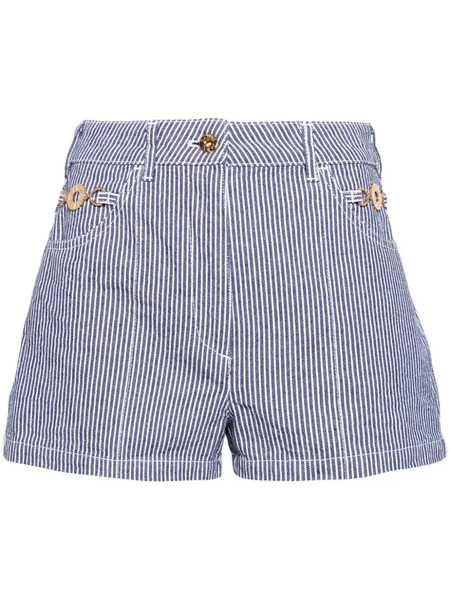  Patou Shorts Vaqueros A Rayas - Azul 